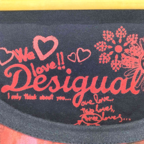 デシグアル Desigual 総柄 カットソーワンピース レディース import:L