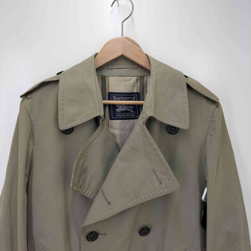 バーバリーズ BURBERRYS 70S-80S イングランド製 裏地 チェック トレンチコート メンズ import:M