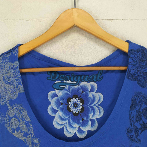 デシグアル Desigual Paris 総柄 カットソーワンピース レディース import:L