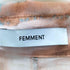 ファモン FEMMENT ハンドコラージュプリントスリットスリーブシャツ レディース JPN:3