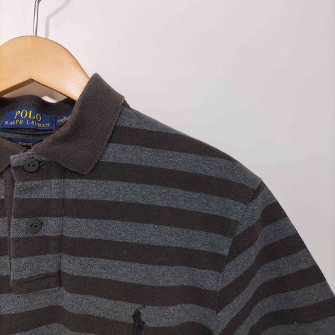 ポロラルフローレン POLO RALPH LAUREN SLIM FIT ポニー刺繍 ボーダー ポロシャツ メンズ import:M