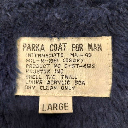 ヒューストン HOUSTON USAF 裏地ボア モッズコート メンズ import:L