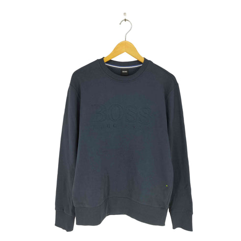 ボスヒューゴボス BOSS HUGO BOSS ロゴデザイン クルーネック スウェット メンズ import:M