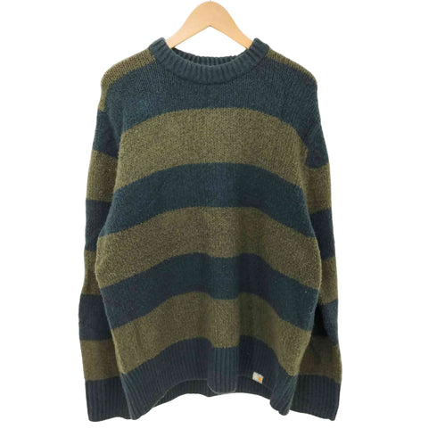 カーハートワークインプログレス Carhartt WIP ALVIN SWEATER ボーダーセーター ガーメントダイ メンズ import:L