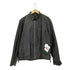HUDSON LEATHER 本革 フルジップ シングルライダース レザージャケット メンズ 46