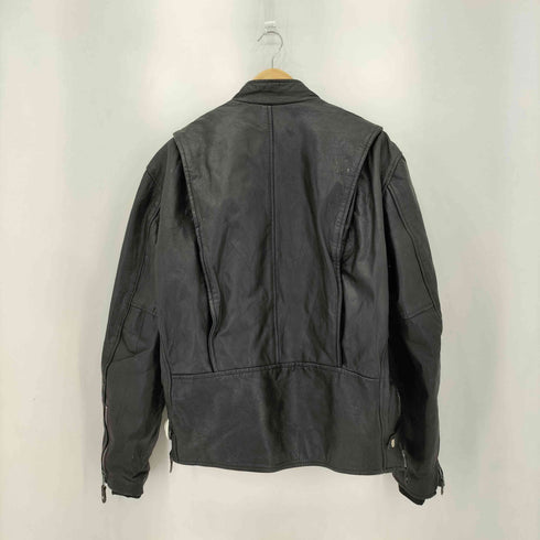 HUDSON LEATHER 本革 フルジップ シングルライダース レザージャケット メンズ 46