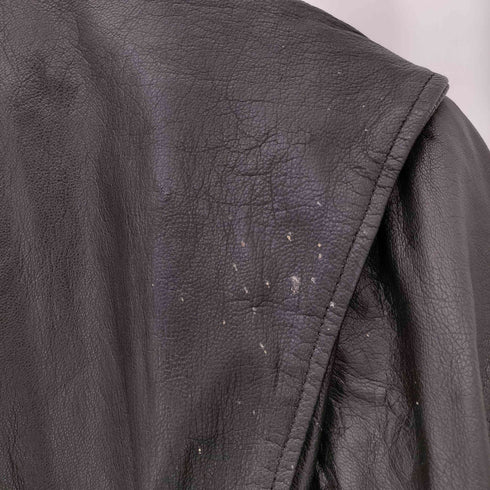 HUDSON LEATHER 本革 フルジップ シングルライダース レザージャケット メンズ 46
