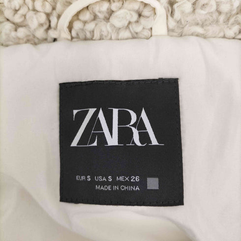 ザラ ZARA ジップアップボアベスト メンズ import:S