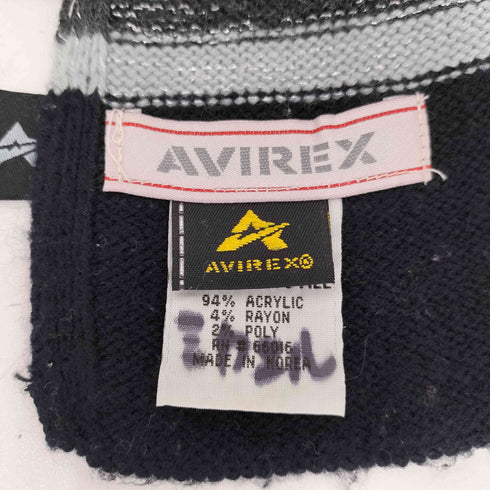 アヴィレックス AVIREX マルチカラー 薄手 マフラー ストール メンズ