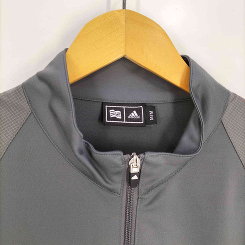 アディダス adidas シアー切替 ダブルジップ トラックジャケット メンズ import:M