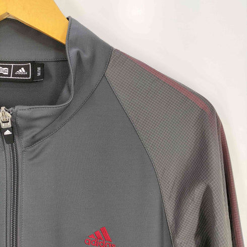 アディダス adidas シアー切替 ダブルジップ トラックジャケット メンズ import:M