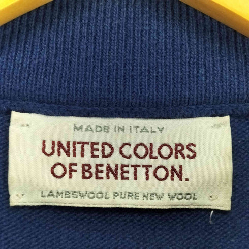 ユナイテッドカラーズオブベネトン UNITED COLORS OF BENETTON イタリア製 刺繍ロゴ ニットセーター レディース