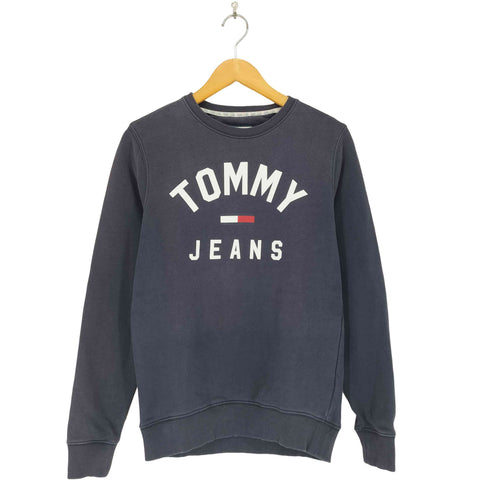 トミージーンズ tommy jeans ロゴプリント クルーネックスウェット メンズ import:XS