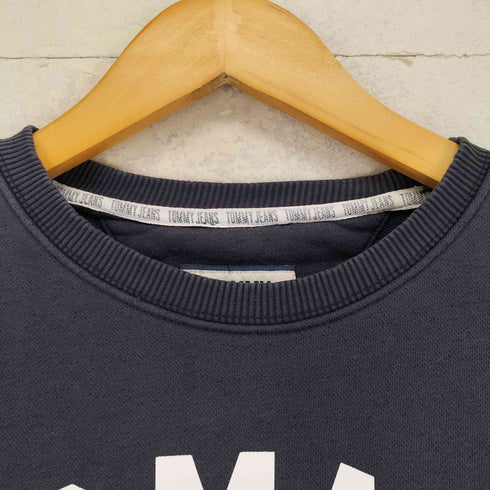 トミージーンズ tommy jeans ロゴプリント クルーネックスウェット メンズ import:XS