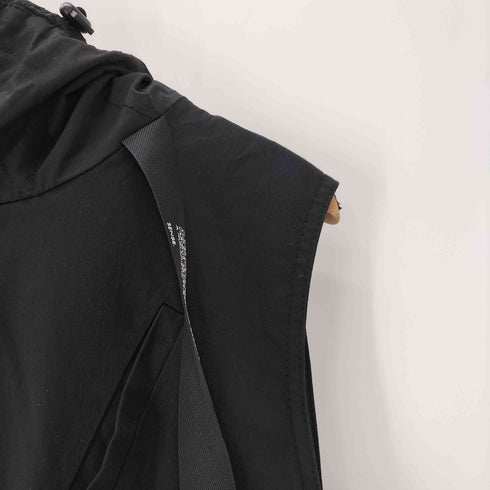 S.DEER CONCEPT バックプリント ミリタリー モッズ ロング コート ベスト ジレ メンズ import:L