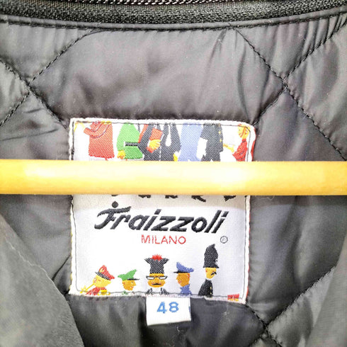 フライツォーリ Fraizzoli イタリア製 キルティングライナー付き ミリタリーナイロンジャケット メンズ EUR:48