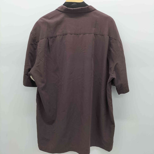 CENTRO レーヨン混 開襟 BOX型 ステッチデザイン半袖シャツ メンズ JPN:XXL