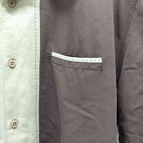 CENTRO レーヨン混 開襟 BOX型 ステッチデザイン半袖シャツ メンズ JPN:XXL