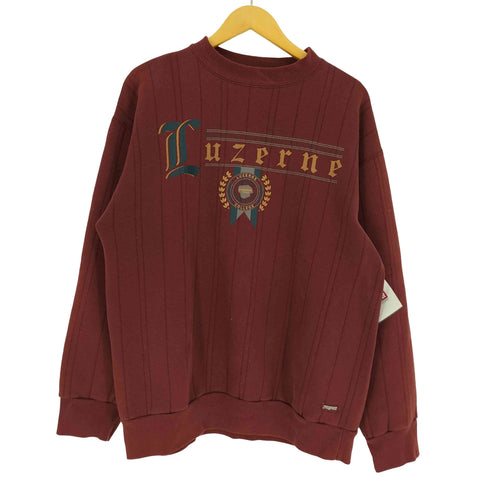 ジャンスポーツ JanSport 90S USA製 カレッジロゴ プリント スウェット トレーナー メンズ import:XL