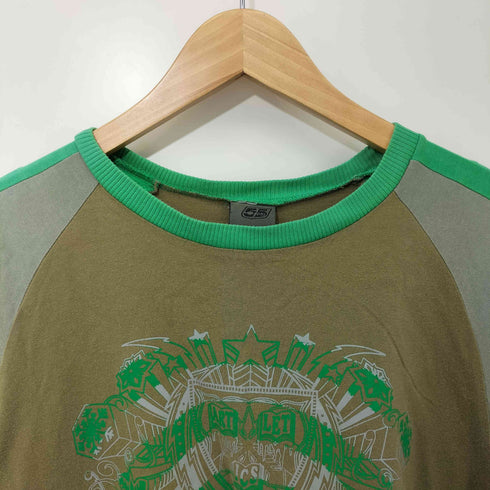 ディーゼル DIESEL 00s Y2K 5DSL ラグラン マルチカラー L/S カットソー メンズ import:S