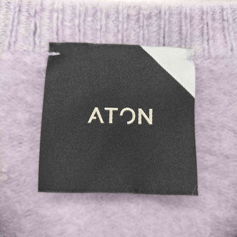 エイトン ATON FUR CASHMERE CREWNECK PULLOVER レディース US:4