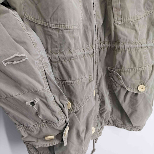 ダブルアールエルラルフローレン RRL RALPH LAUREN 00S archives Utility Field Jacket ユーティリティ フィールド ミリタリー ジャケット ハンティング ジャケット ボロ メンズ import:M