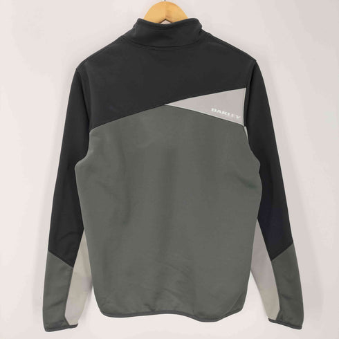 オークリー OAKLEY 00S ハーフジップ スイッチング カラー モックネック L/S テック カットソー メンズ import:M