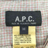 アーペーセー A.P.C. フランス製 コットンウール レギュラーカラー チェックシャツ レディース import:M