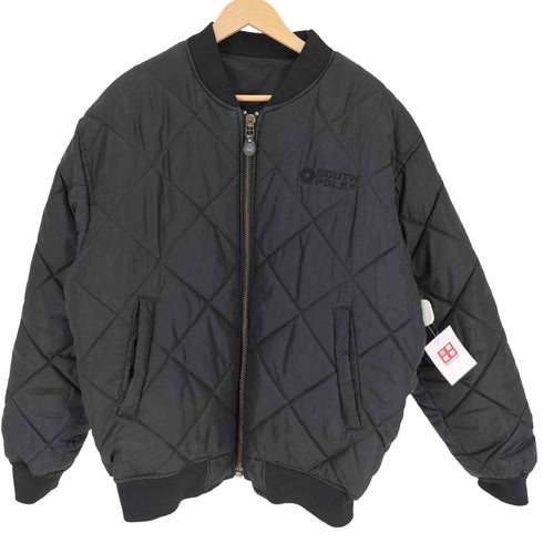 サウスポール SOUTHPOLE 90S リバーシブル キルト ボンバージャケット 中綿 メンズ import:L