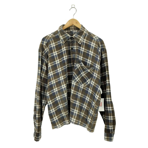 CANADA FOREST チェック柄 ボックスネルシャツ メンズ XL