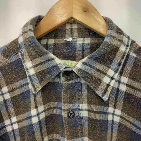CANADA FOREST チェック柄 ボックスネルシャツ メンズ XL