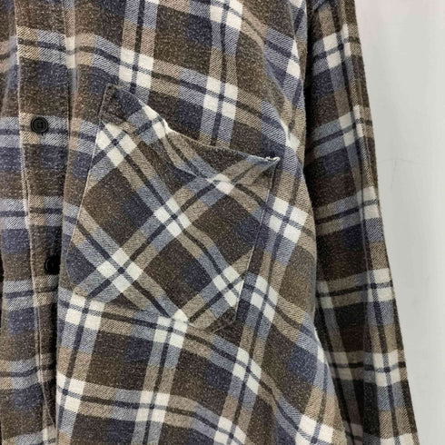 CANADA FOREST チェック柄 ボックスネルシャツ メンズ XL