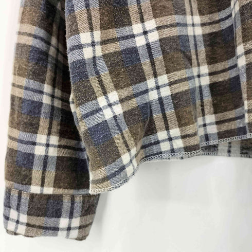 CANADA FOREST チェック柄 ボックスネルシャツ メンズ XL