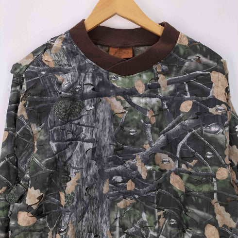 LAGO 迷彩 ウッドランド カモ L/S ギリー カットソー ロンT メンズ import:XL