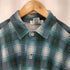 EXPRESS TRICOT USA製 コットンポリ チェック柄 L/S シャツ メンズ L
