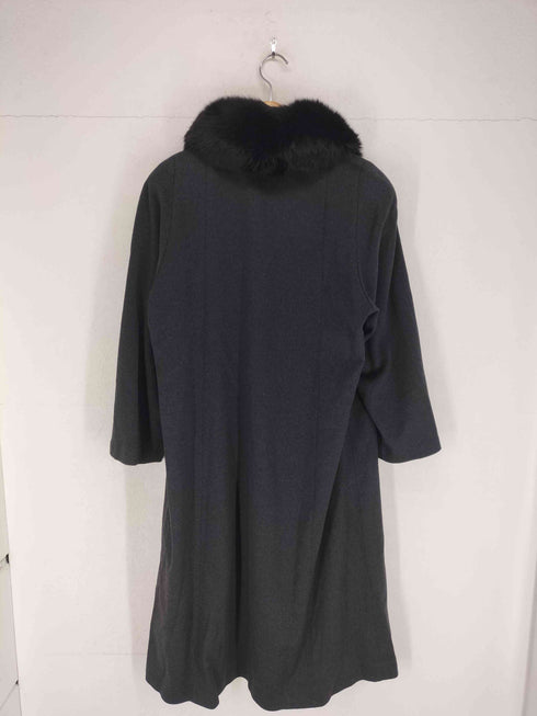 so-and-so 襟ファーカシミヤ100 ステンカラーコート レディース 9AR