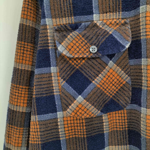 ANTHONYS 60~70s チェック柄 L/S ネルシャツ メンズ JPN:L