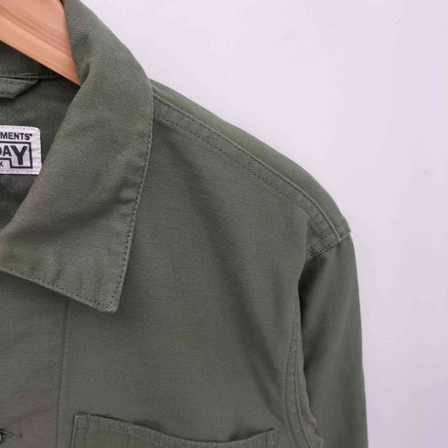 エンジニアードガーメンツ Engineered Garments WORKADAY 旧タグ オリジナル ドーナツボタン 3P ライト カバーオール シャツ ジャケット メンズ JPN:XS