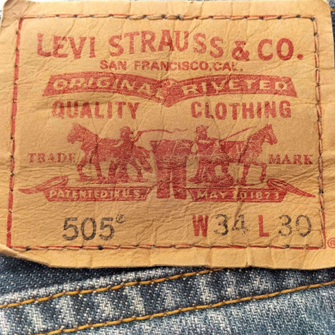 リーバイス Levis 00S 505 STRAIGHT FIT ジップフライ ストレート デニム パンツ メンズ W34 L30