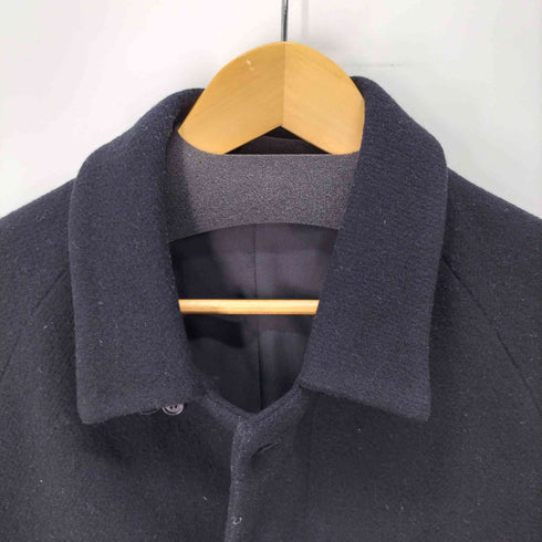 CASHMERE&WOOL カシミヤ混 ステンカラーコート メンズ L