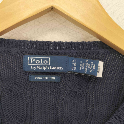 ポロバイラルフローレン Polo by RALPH LAUREN pima cotton ケーブルニット レディース import:XL