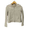 ユナイテッドアローズグリーンレーベルリラクシング UNITED ARROWS green label relaxing シングルレザーライダースジャケット レディース JPN:38
