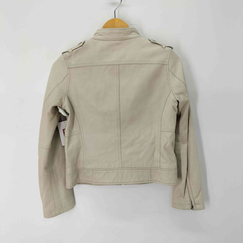 ユナイテッドアローズグリーンレーベルリラクシング UNITED ARROWS green label relaxing シングルレザーライダースジャケット レディース JPN:38