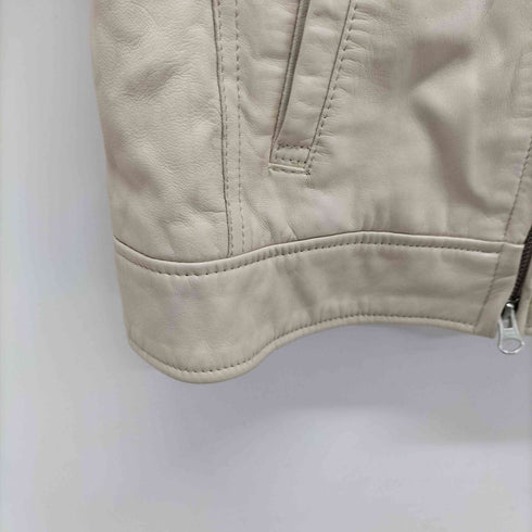 ユナイテッドアローズグリーンレーベルリラクシング UNITED ARROWS green label relaxing シングルレザーライダースジャケット レディース JPN:38