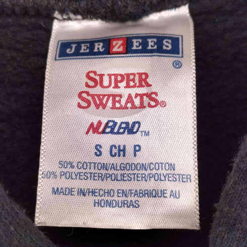 00S JERZEES SUPER SWEATS ボディ 3段 カプセル カレッジプリント プルオーバー パーカー メンズ import:S