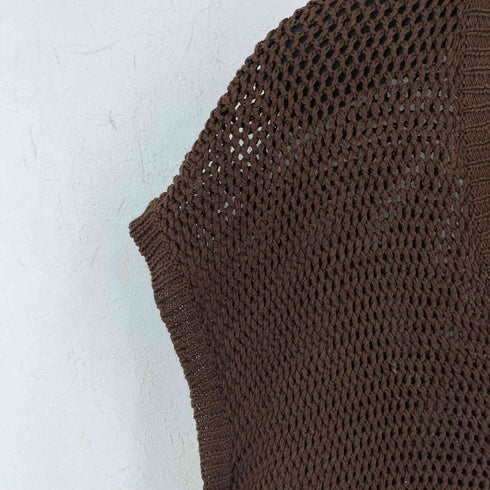 ダイリク DAIRIKU Pullover Fringe Net Knit Vest メンズ FREE