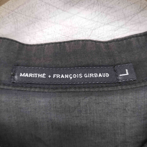 マリテフランソワジルボー MARITHE FRANCOIS GIRBAUD フリル シアーシャツ レディース import:L