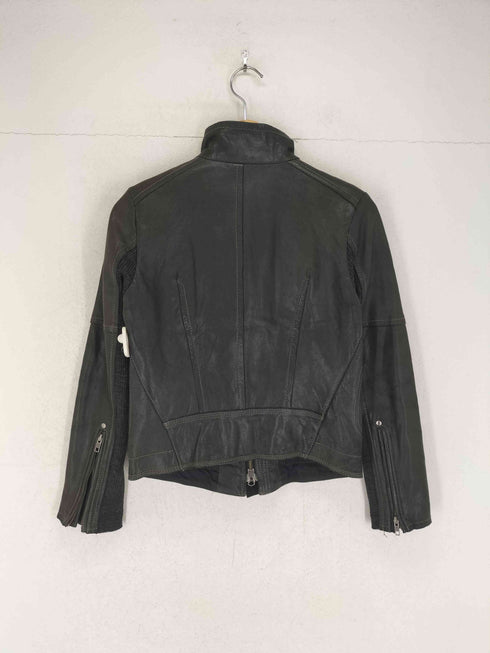 faithful fanatic リブニット切替レザージャケット レディース JPN:M