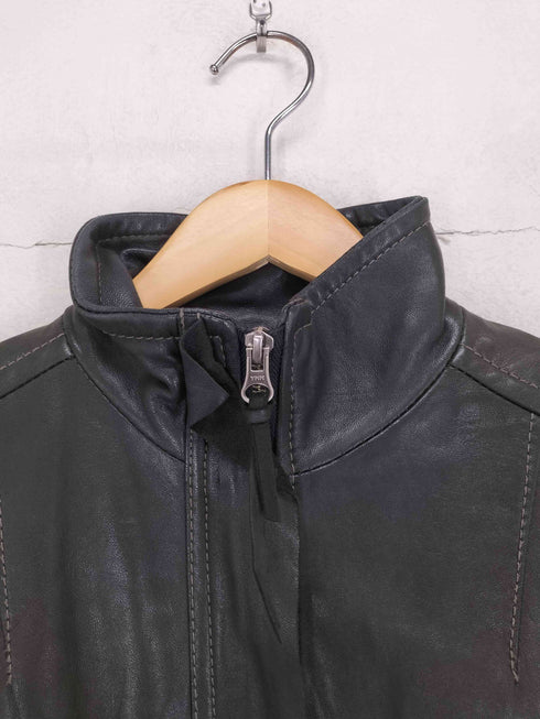 faithful fanatic リブニット切替レザージャケット レディース JPN:M
