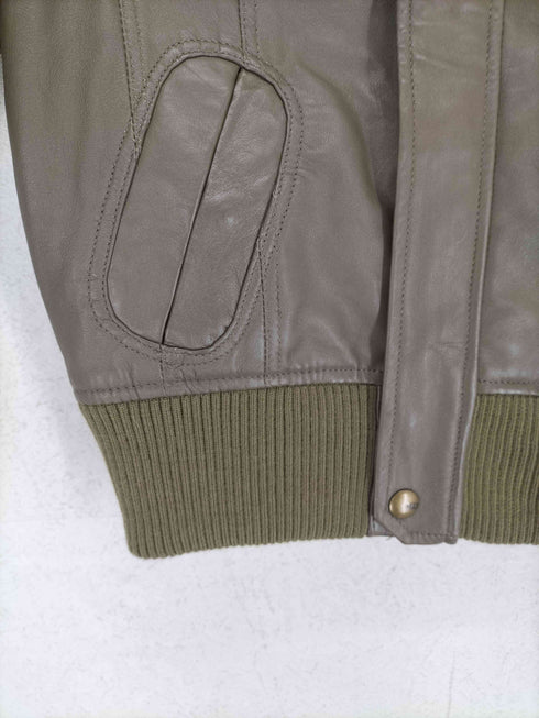 マンゴー MNG リブレザージャケット レディース EUR S